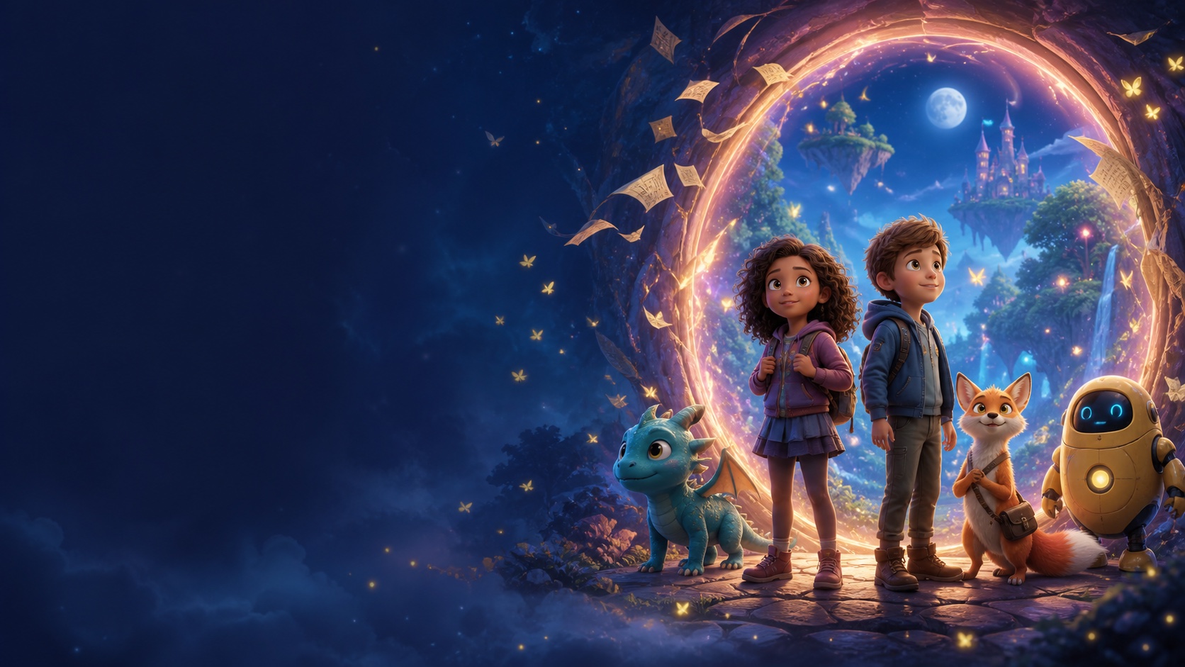 A colourful magical picture-book world by Lumi